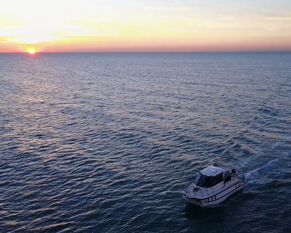 Shoreline sunset